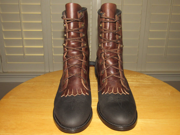 lace up western riding boots