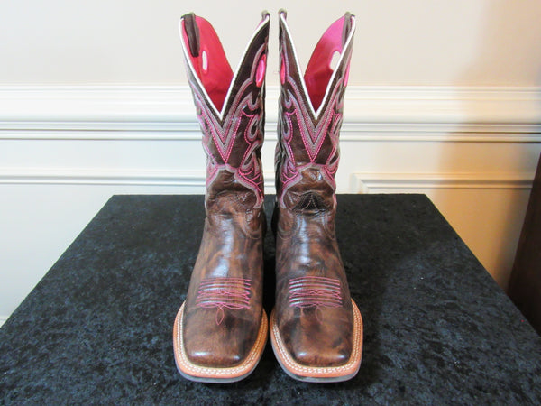 women's pink western boots