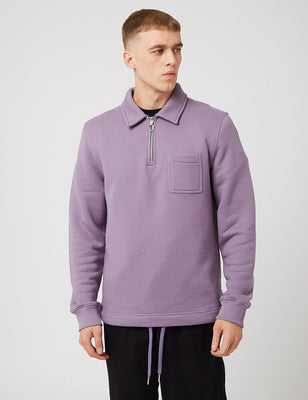 Half Zip Loopback Sweatshirt