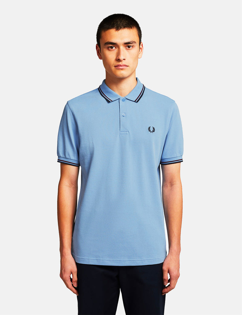 fred perry twin tipped polo t shirt grey