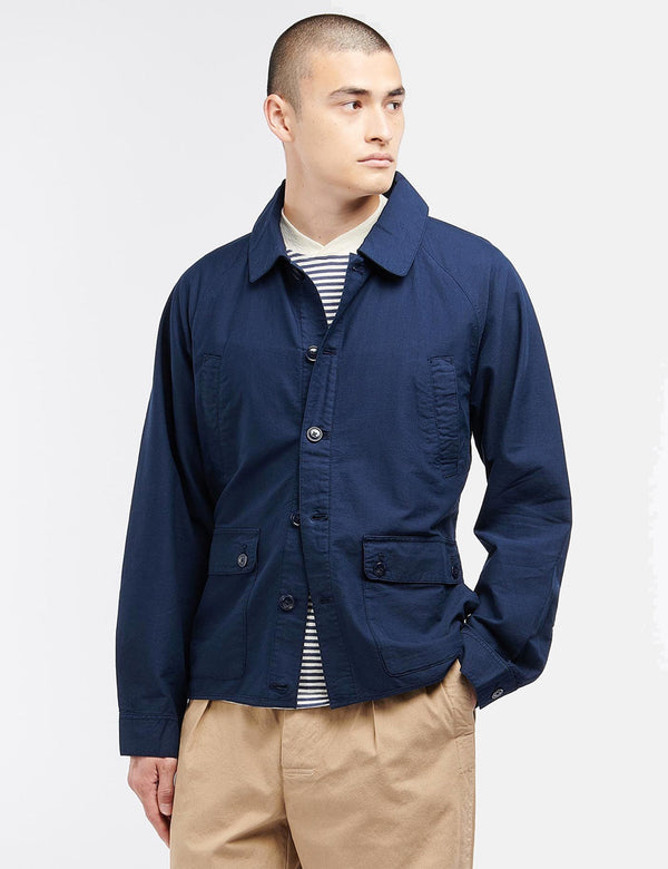 Imp Wax Jacket in Navy by Barbour - Hansen's Clothing