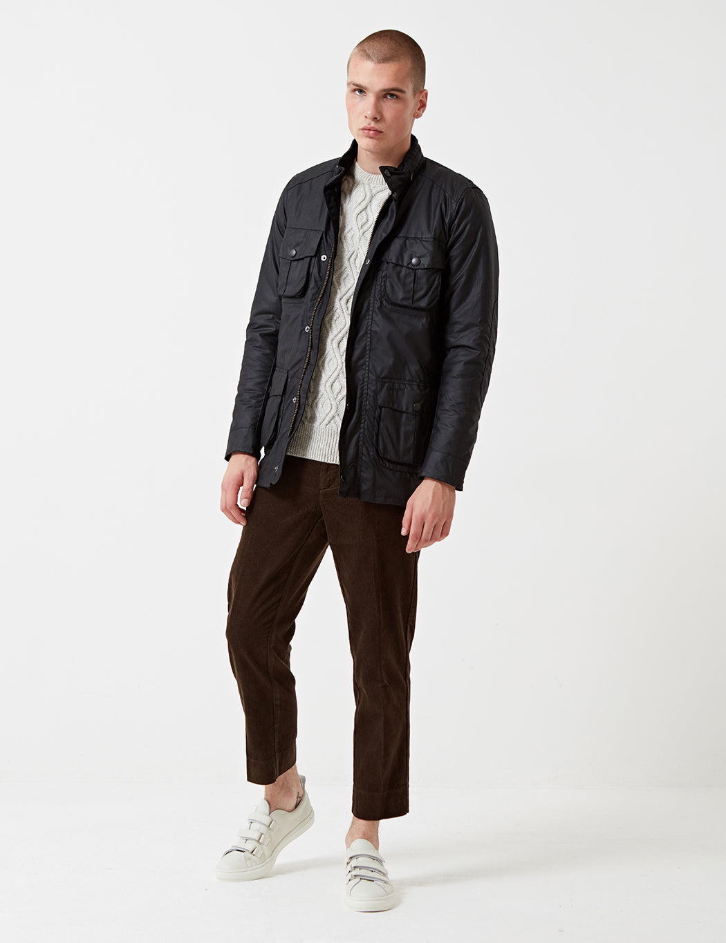 barbour corbridge waxed utility jacket