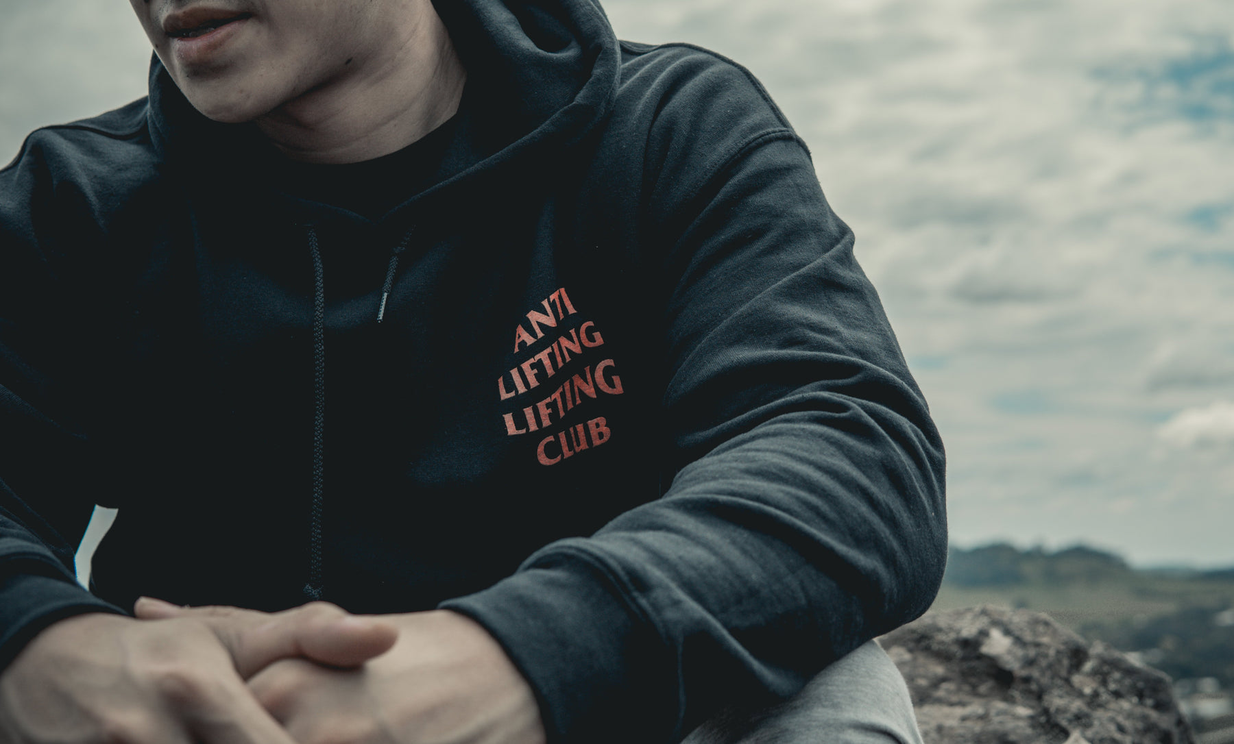 anti lifting lifting club hoodie