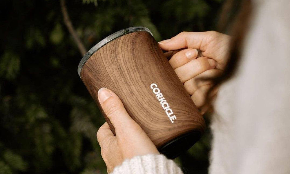 Corkcicle USA Insulated Coffee Mug - Walnut Wood