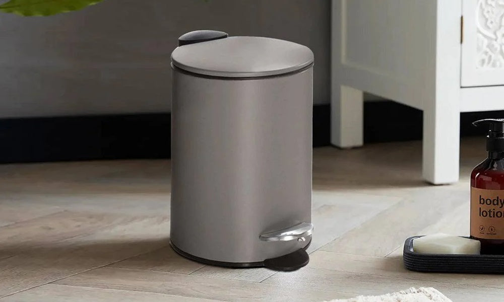 Kleine Wolke Silence Pedal Bin Small - Platinum