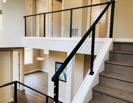 Modern Glass or Cable Handrail, Railing