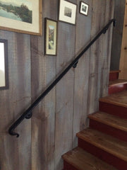 Wrought iron lambs tonque handmade handrail