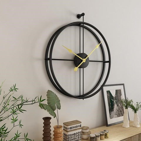 Metal and Brass Wall Clock