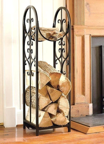 Decorative Wrought Iron Firewood Holder