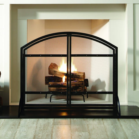Arched Fireplace Screen with Doors