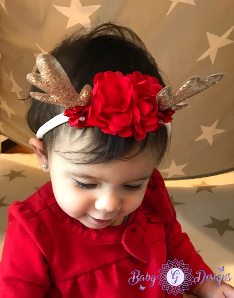 baby reindeer headband