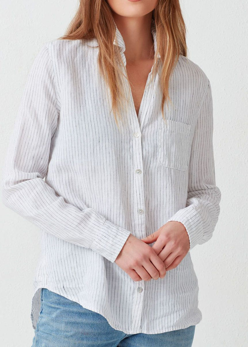 Kennedy Button Down. 100% Belgian Linen. Made in USA – Not Monday