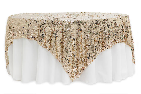 Large Payette Sequin Table Overlays Blush Rose Gold The