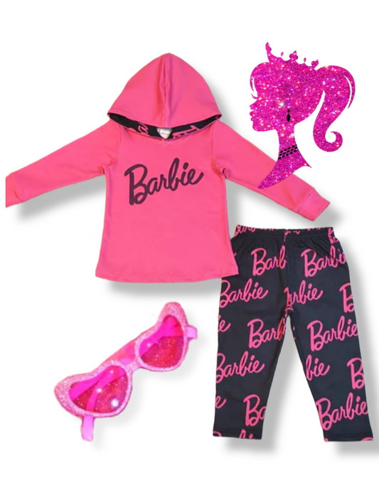 Barbie hoodie & leggings – Wild Child Children's Boutique