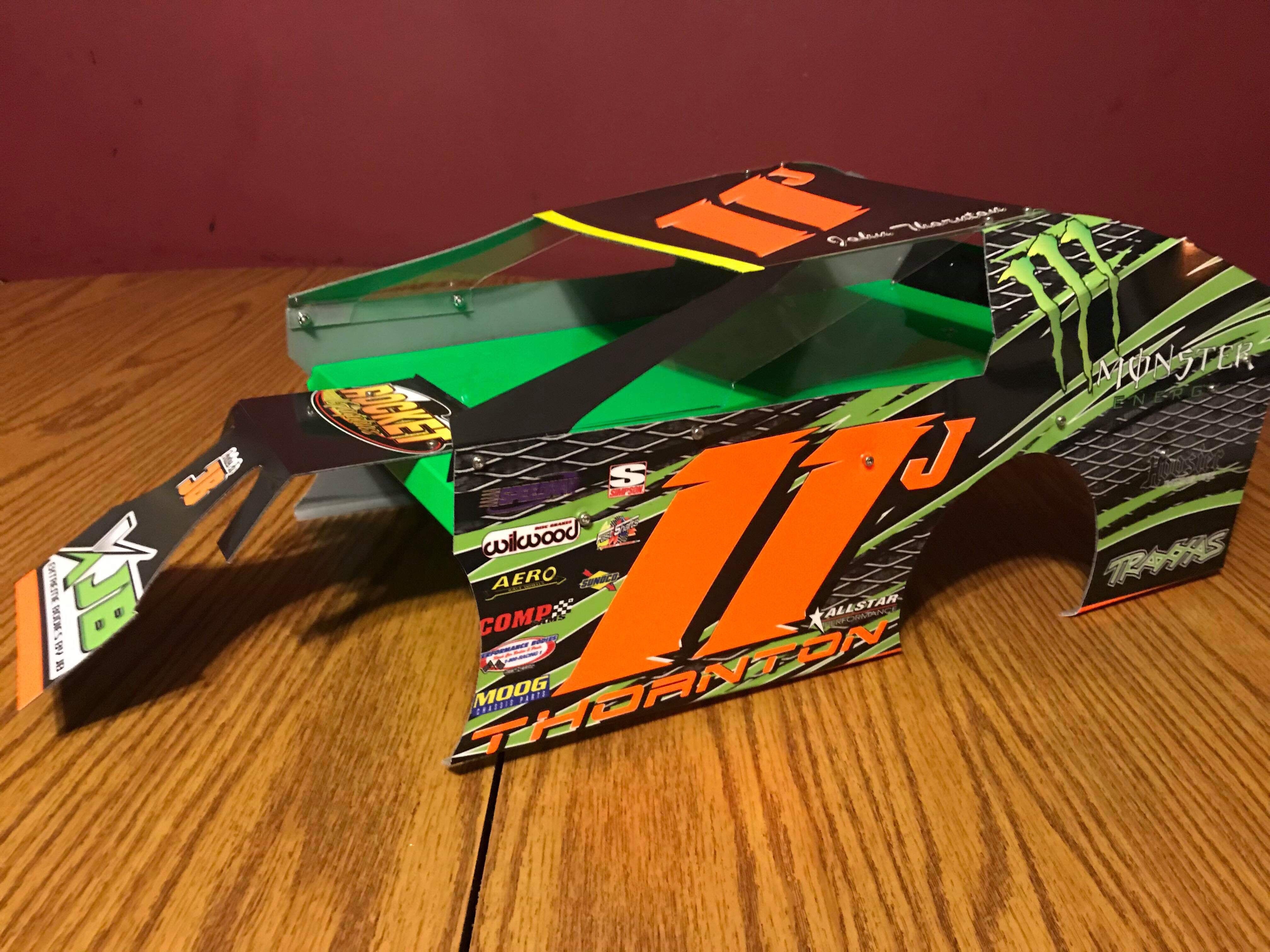 traxxas slash dirt modified body