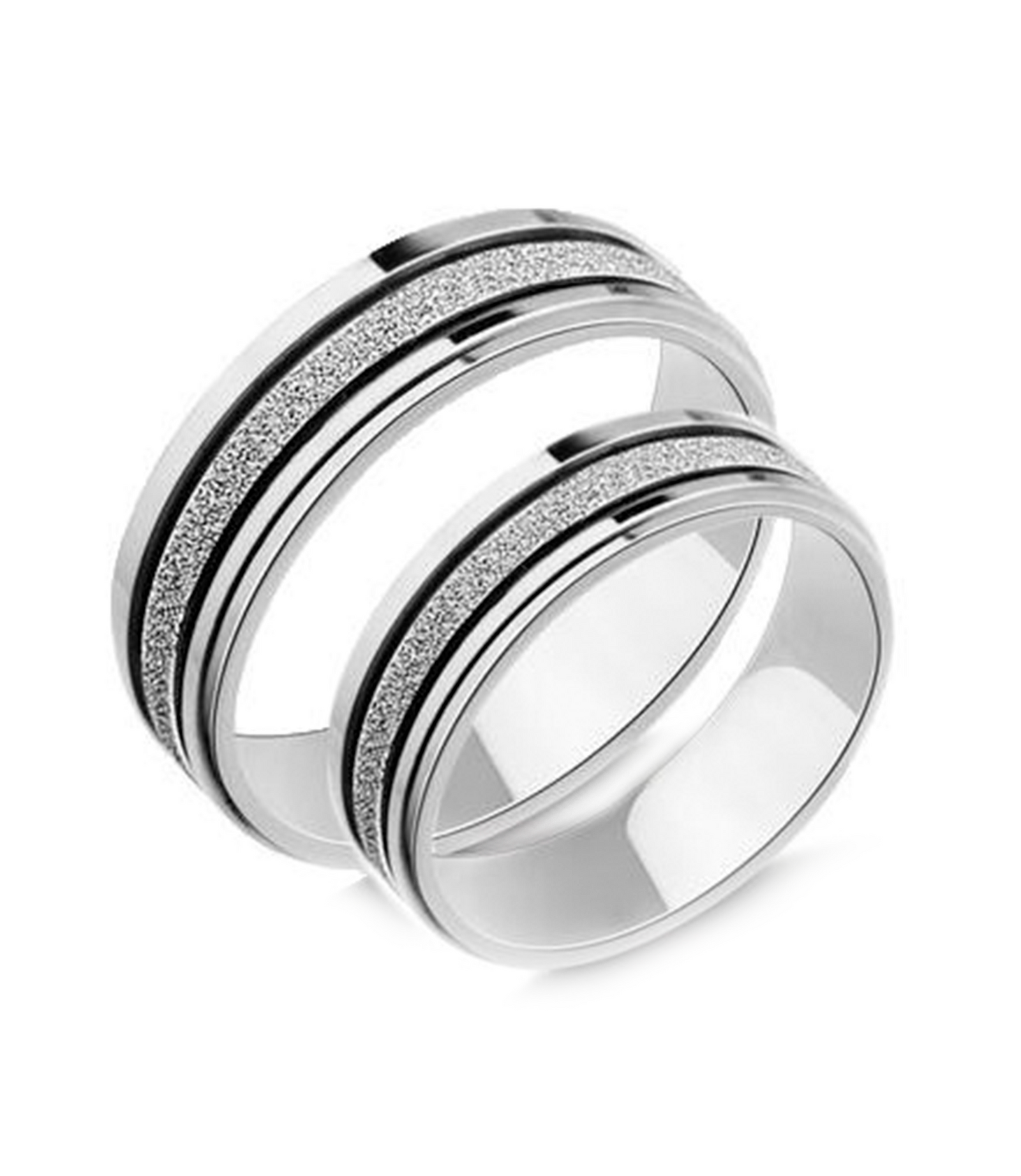 Silver Couple Ring Silver Rings for Couple – Zevrr