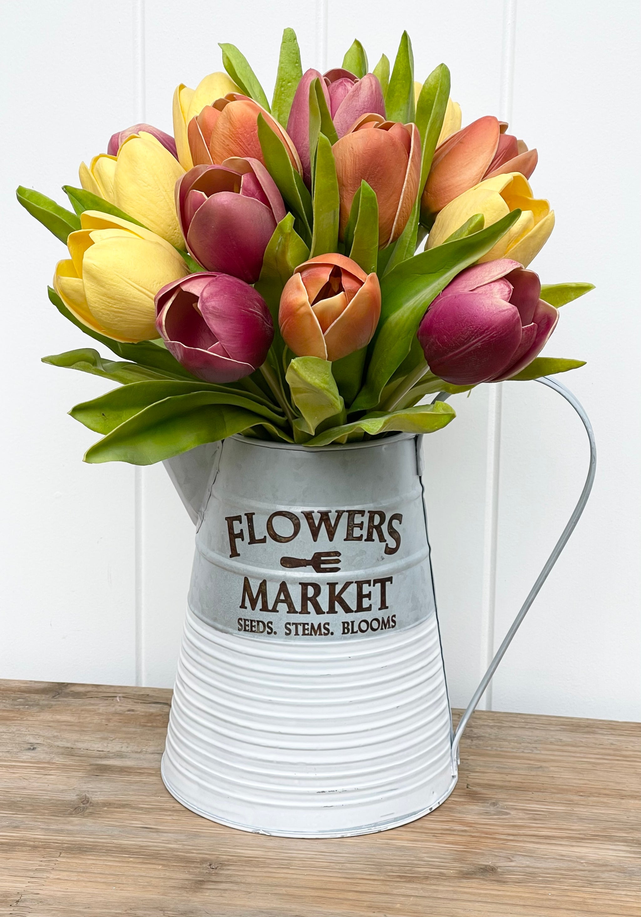 Flowers Market' Metal Jug - Eclectic Equine & Country