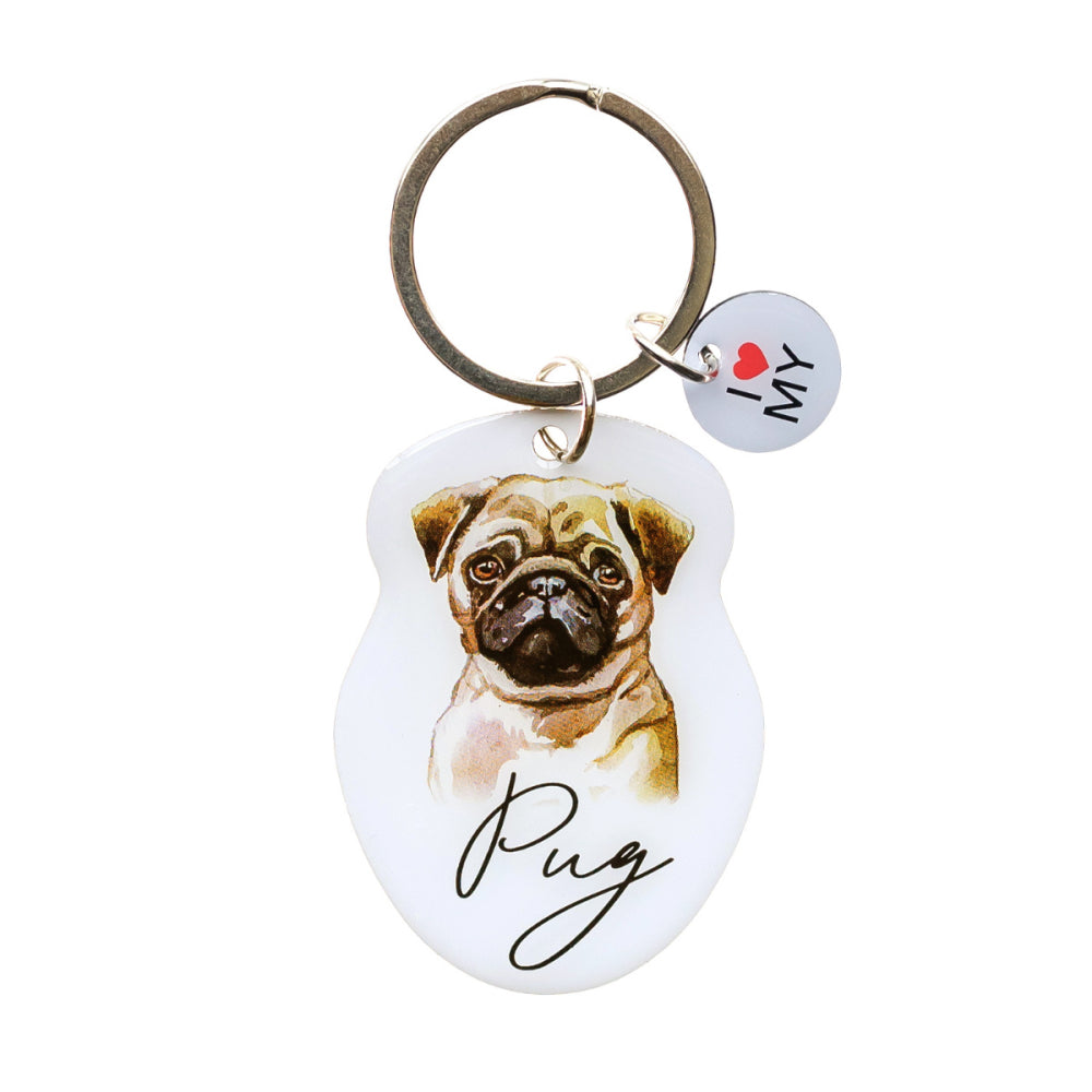 Pug on sale key holder