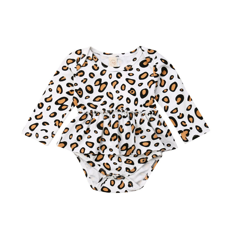 leopard romper baby