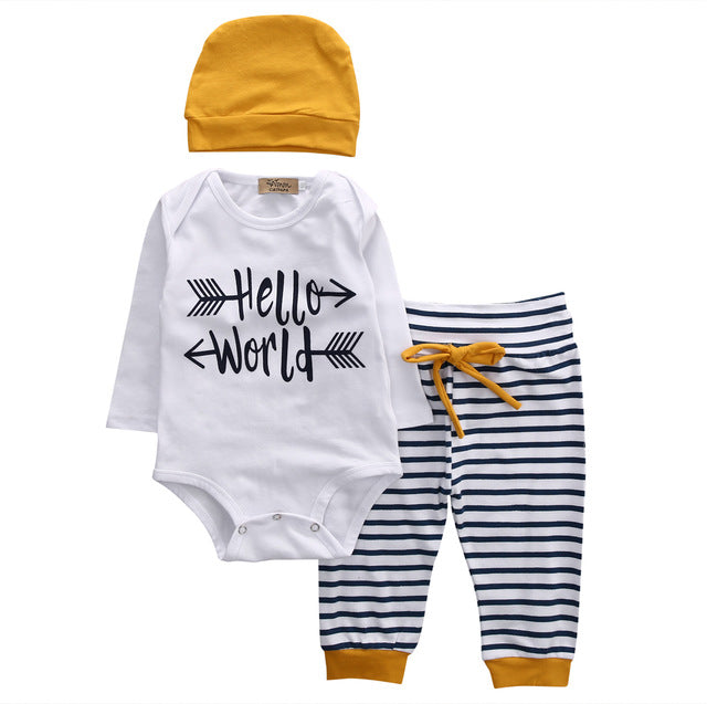 3 Pcs Hello World Outfit – babyfab