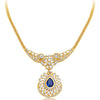 Sukkhi Trendy Gold Plated AD Necklace Set with Set of 5 Changeable Stone-3