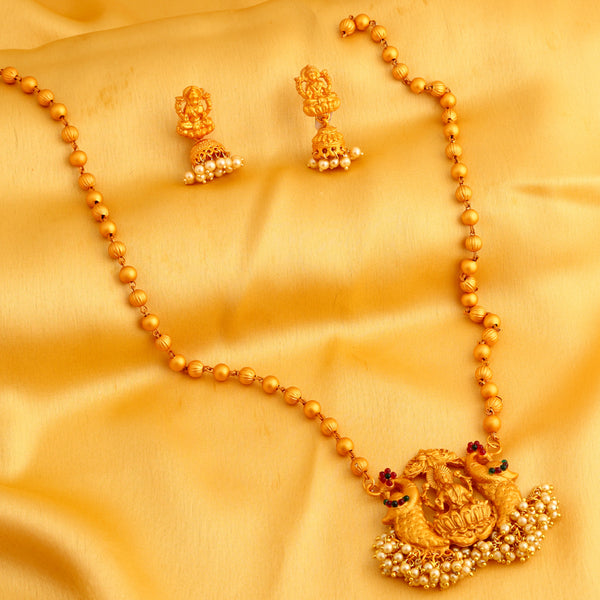 Sukkhi Marvellous Elephant Inspired Laxmi Gold Plated Necklace Set for ...