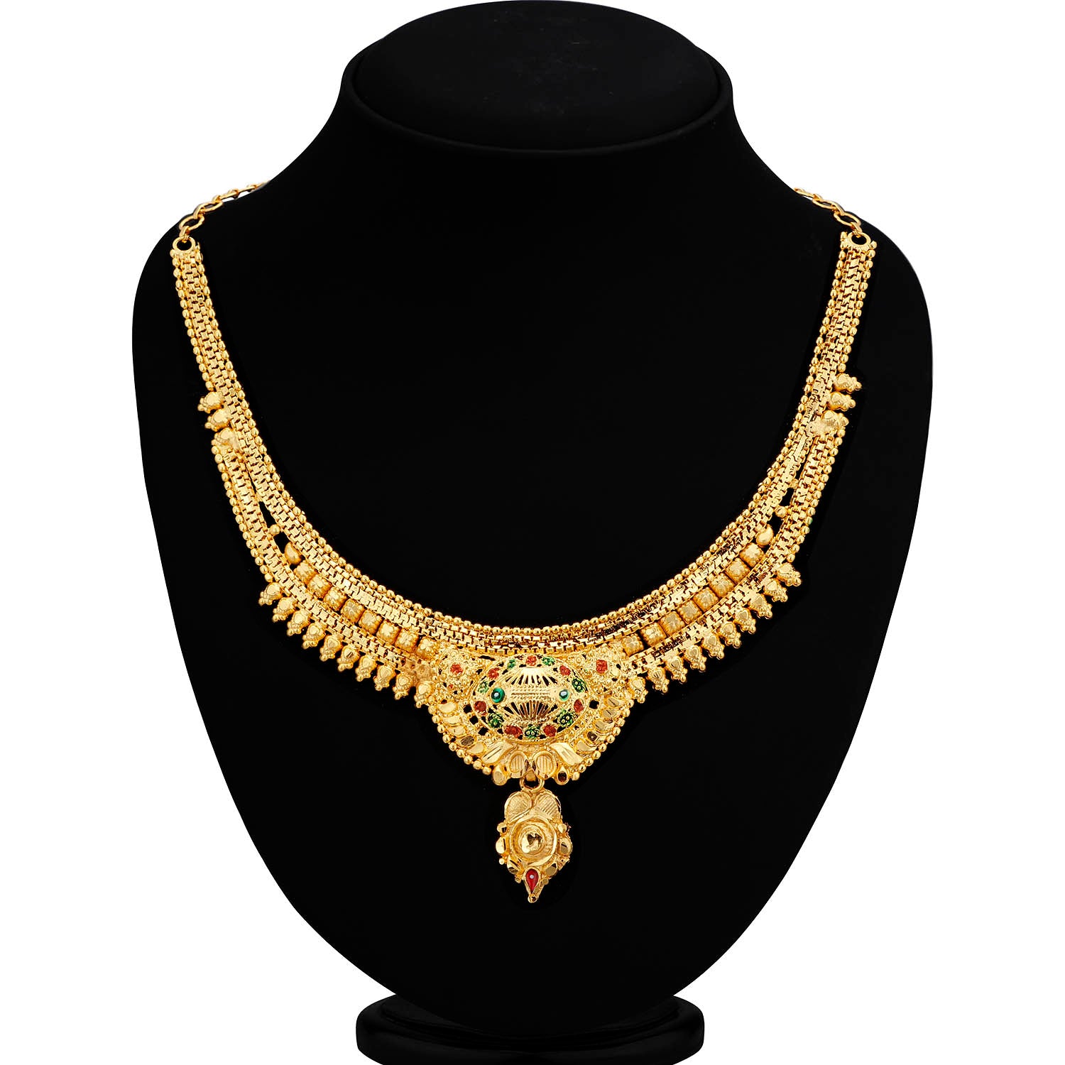 Sukkhi Trendy 24  Carat  1 Gram Gold  Jewellery  Necklace  Set 