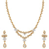Sukkhi Eye-Catching Mehandi Gold Plated Necklace Set for Women