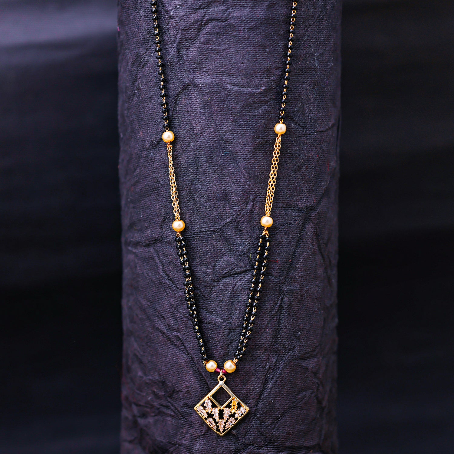 long black mani mangalsutra