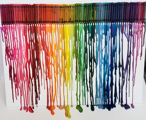 Melted crayon