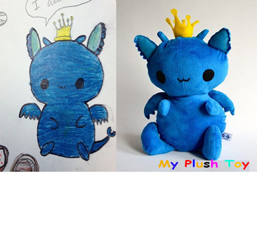 make a stuffed animal out of a drawing