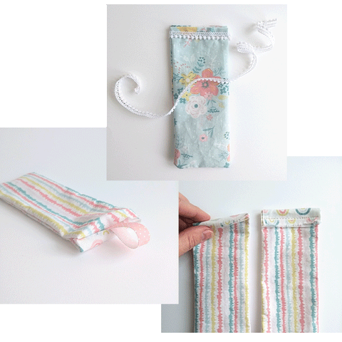 Fabric bookmarks step 7