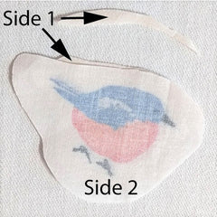 The fabric on Side 2 should meet or exceed the border of the Side 1 fabric
