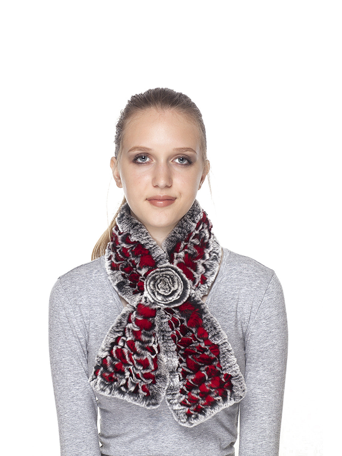 FRR Dolce Rex Rabbit Fur Pull Through Scarf