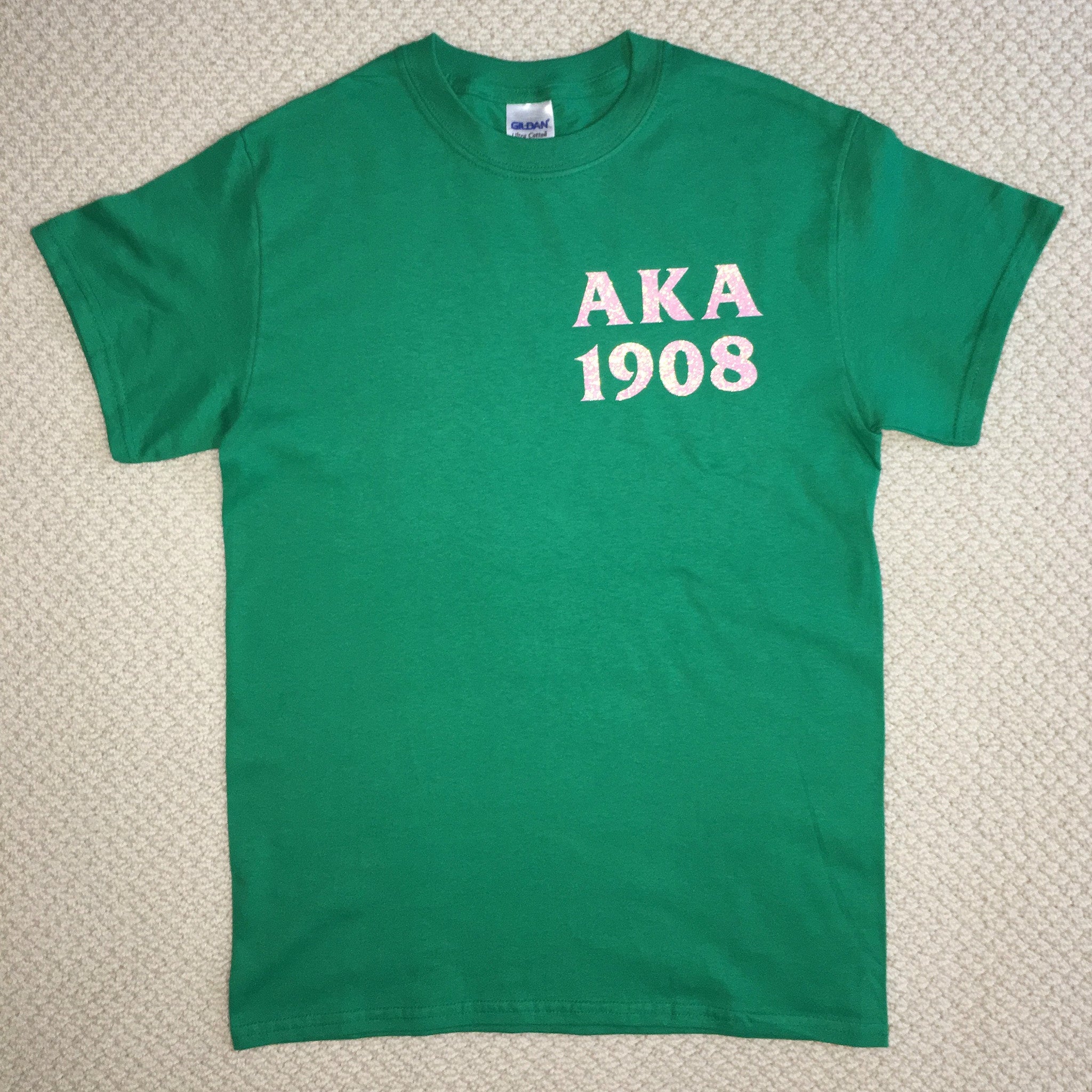 AKA 1908 Glitter Tee – J Mar Greek Life