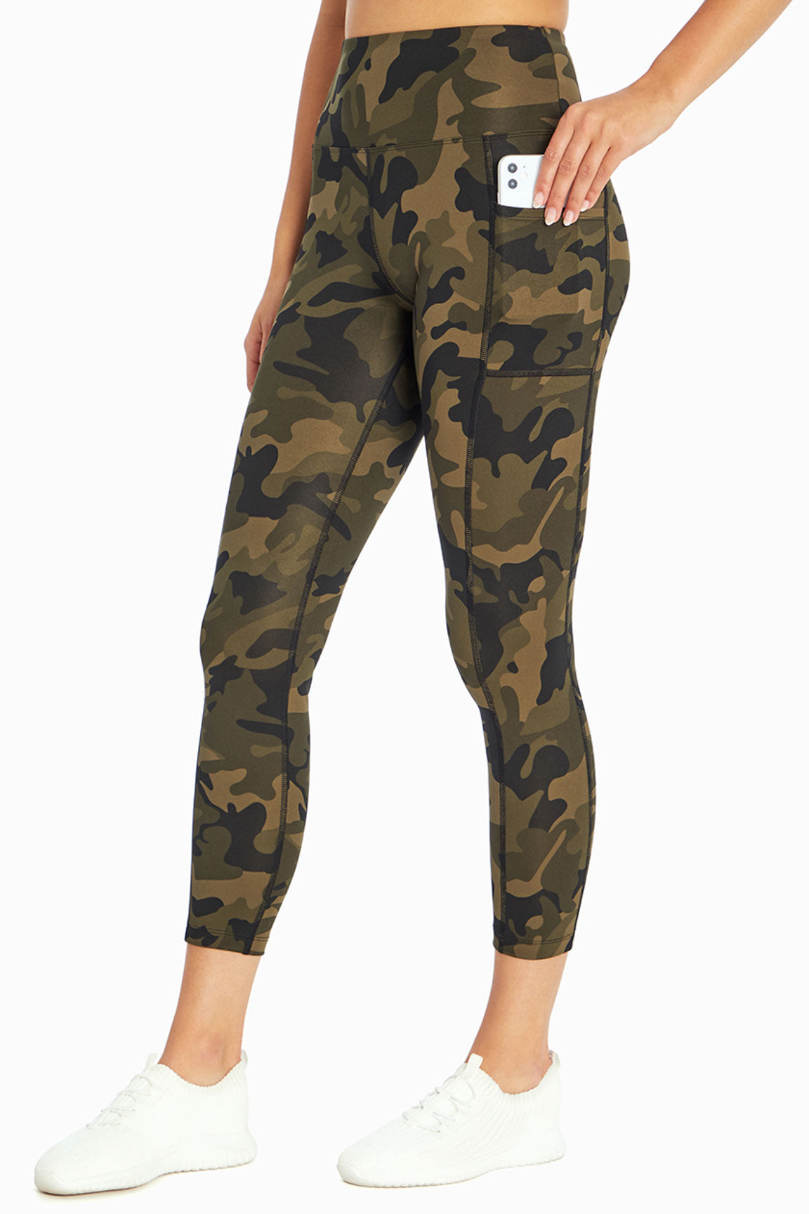 Tek Gear Women's Sage Camo Side-Pocket H W Leggings (WT03A508RP) Size L -  NWT