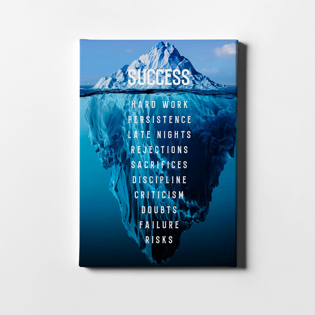 Iceberg Success Canvas Art Artiful