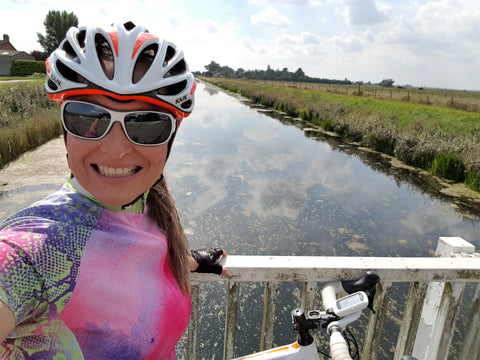 Rachel enjoying her holidays with the Primal Europe Rain-Boa Jersey