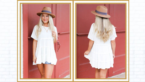 Tiered Pleated Top