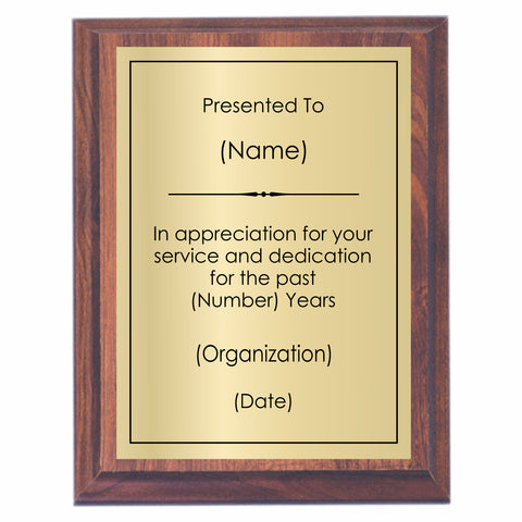 Appreciation Plaque | Award Appreciation Plaque – Awards2You