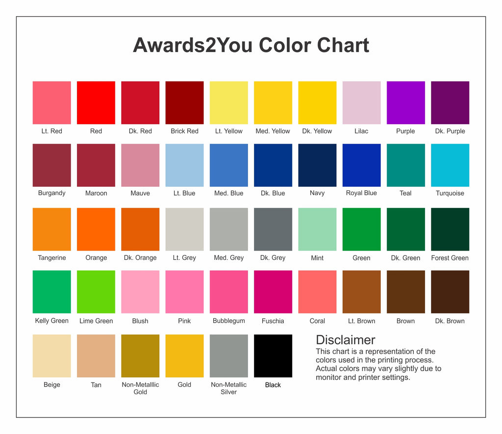 Gcmi Color Chart