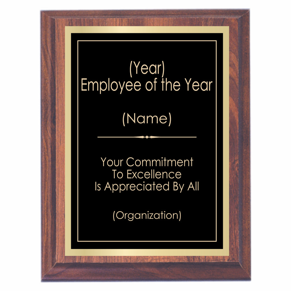 Employee of the Year Premier Award Plaque - Awards2You