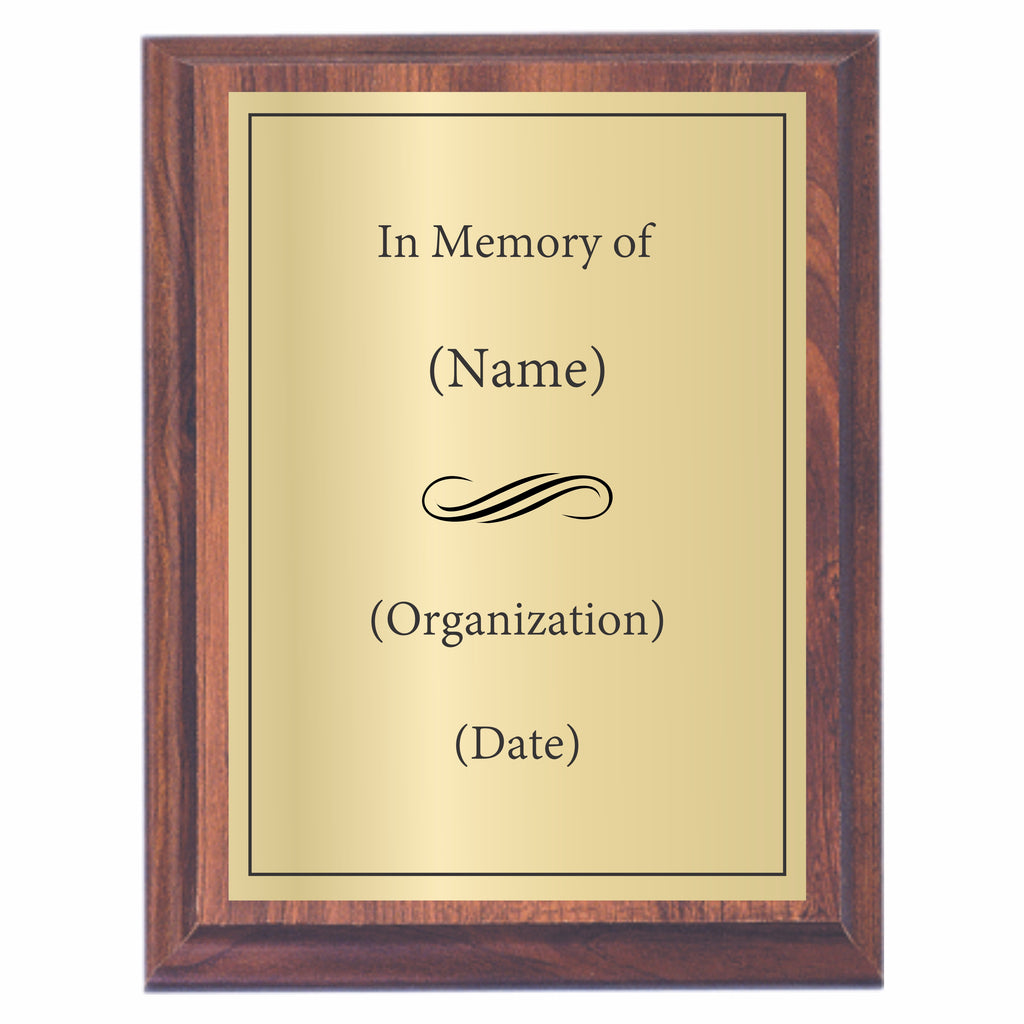 plaque designs with picture in loving memory