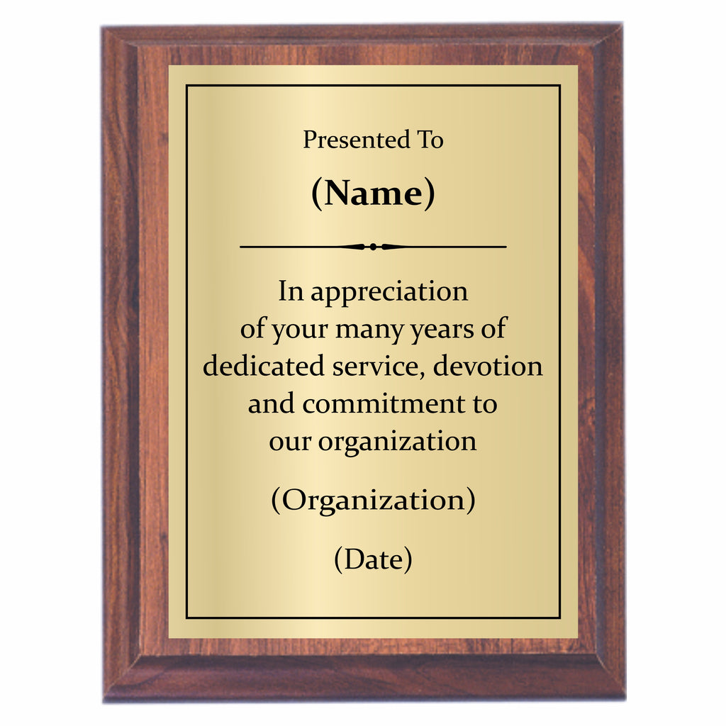 Years of Service Plaque | Custom Engraved – Awards2You