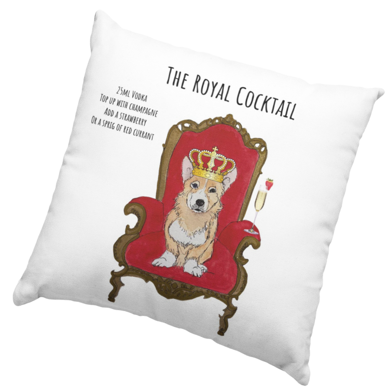 The Royal Cocktail Humour Cushion