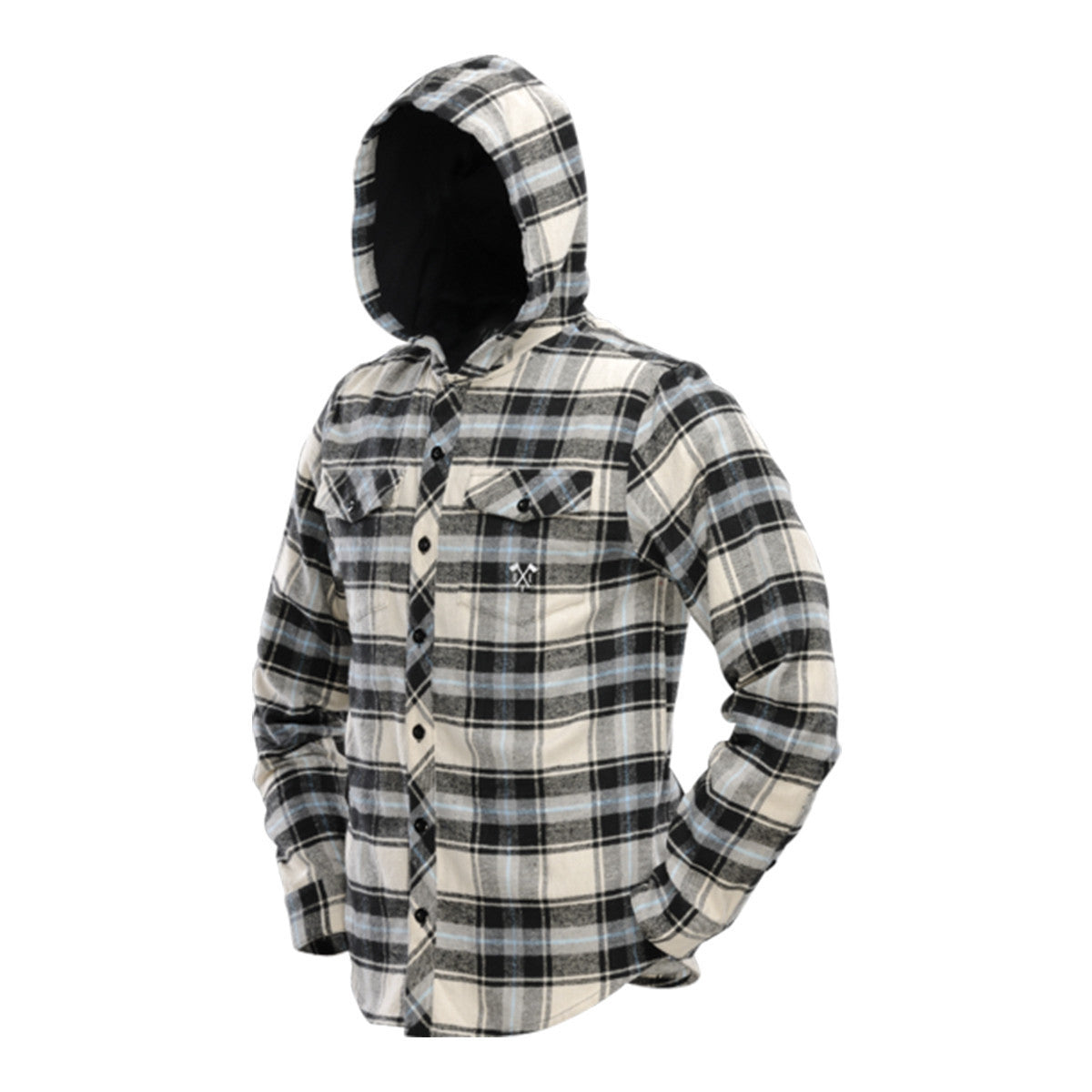 Hooded Flannel Blue Tan DYE casual, cf vendor dye, DYE, f – Punishers ...