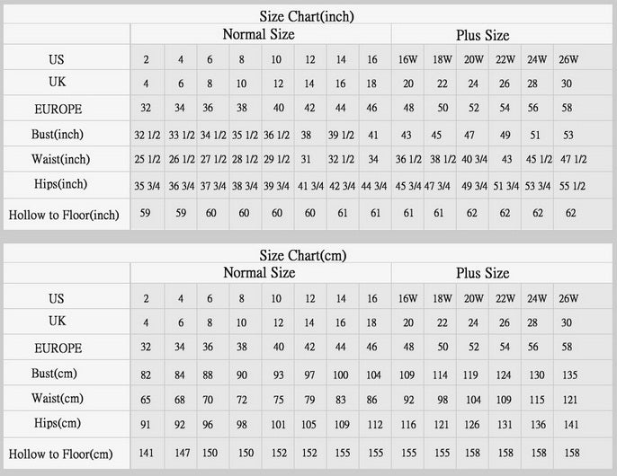 Measuring Guide – DaintyBridal