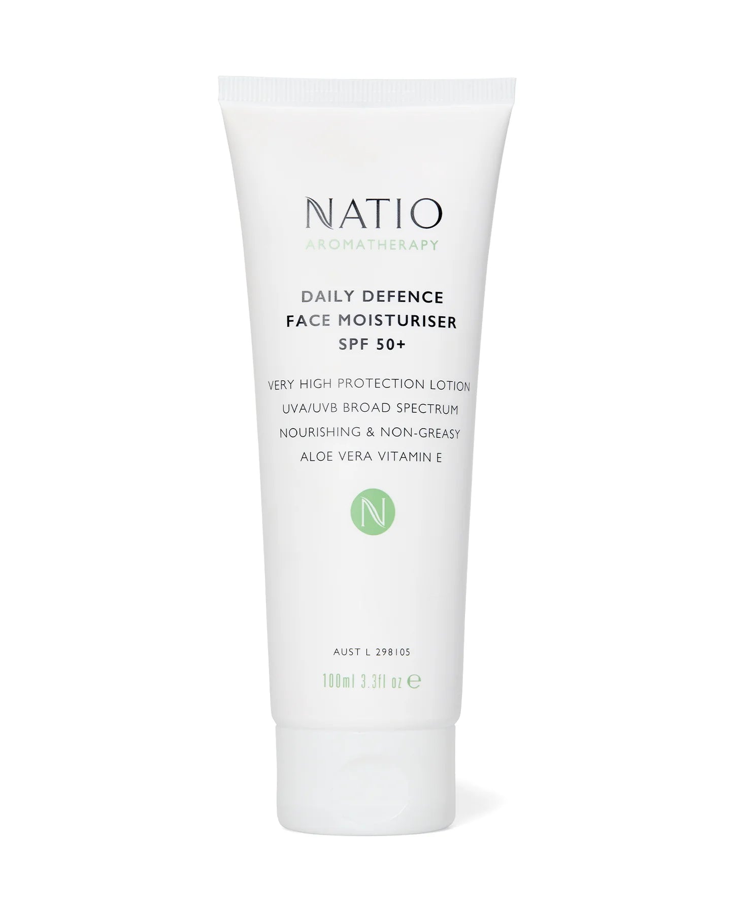 Natio Daily Defence Face Moisturiser SPF 50+ 100ml