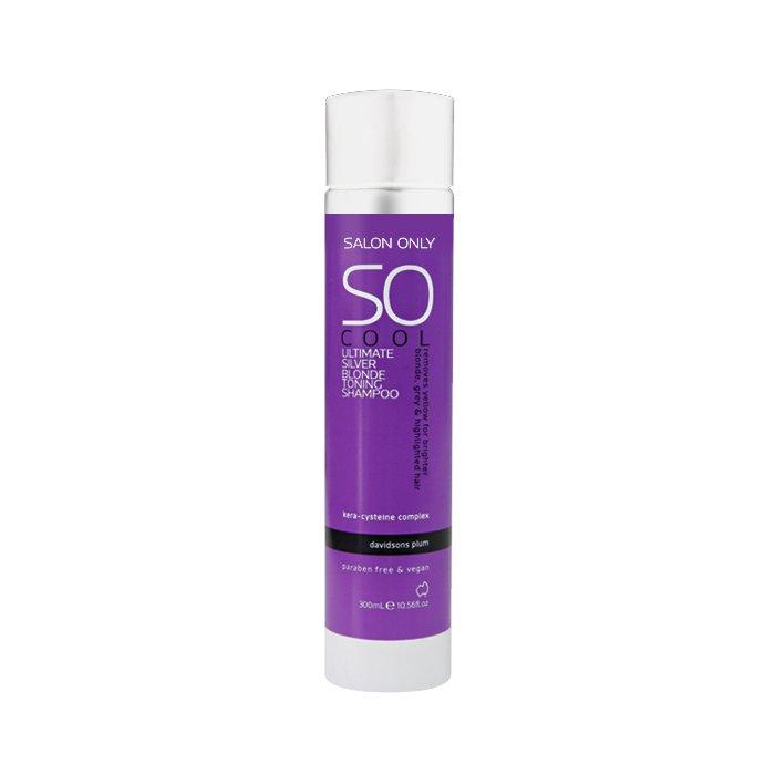 Salon Only Cool Ultimate Silver Blonde Toning Shampoo 300ml Oz Hair Beauty