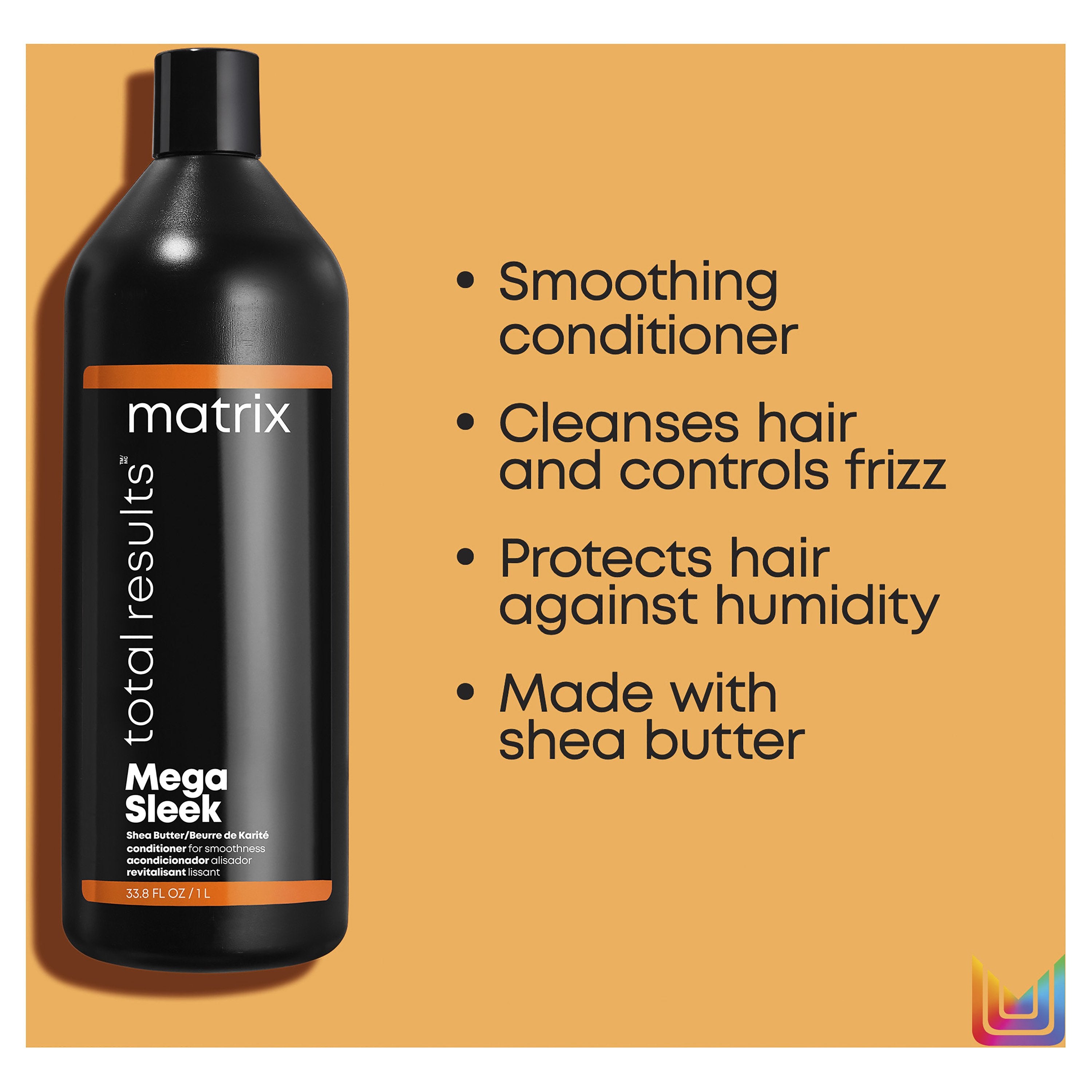 Matrix Total Results Mega Sleek Shea Butter Shampoo & Conditioner Duo 33.8  oz Each